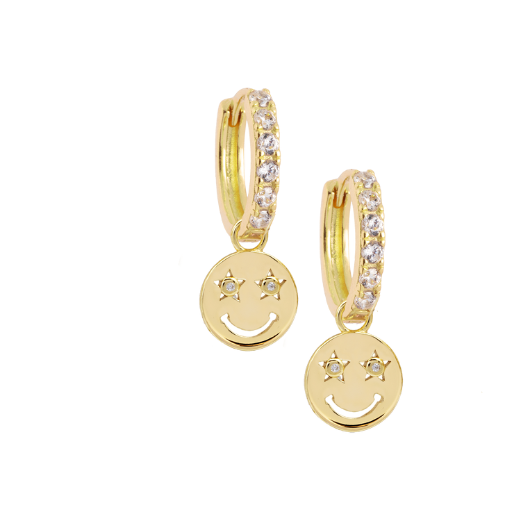 Gold Smile Hoops