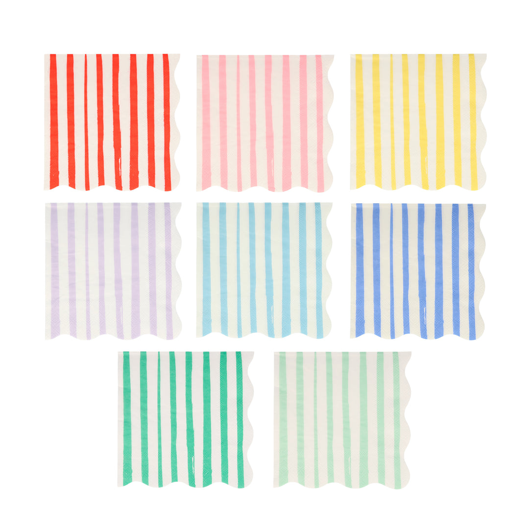 Mixed Stripe Large Napkins (pack of 16)