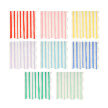Load image into Gallery viewer, Mixed Stripe Large Napkins (pack of 16)