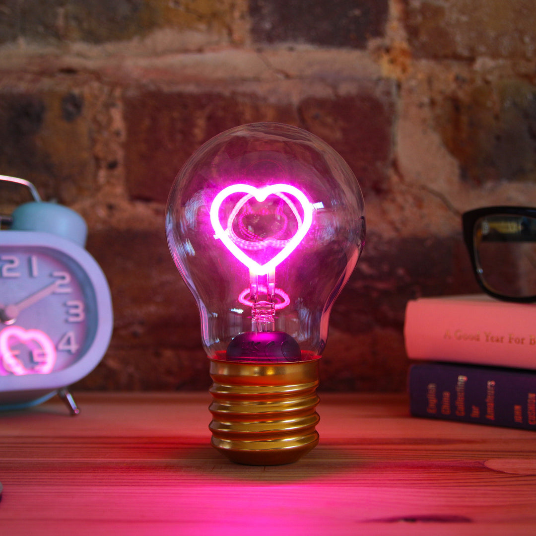 Cordless Heart Lightbulb