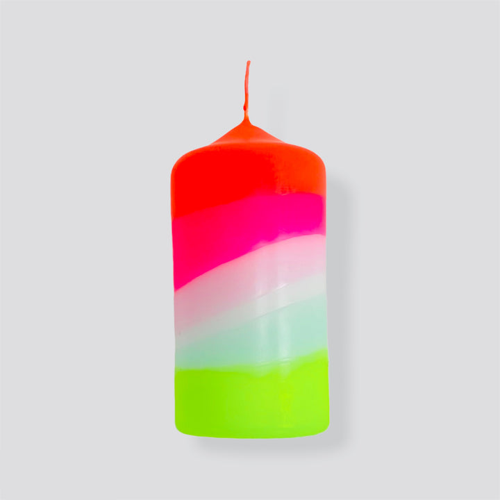 Dip Dye Neon Candles