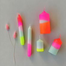 Load image into Gallery viewer, Dip Dye Neon Candles