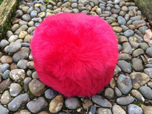 Load image into Gallery viewer, Coloured Sheepskin Pouffe