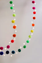 Load image into Gallery viewer, Rainbow Pom Pom Fairy Lights