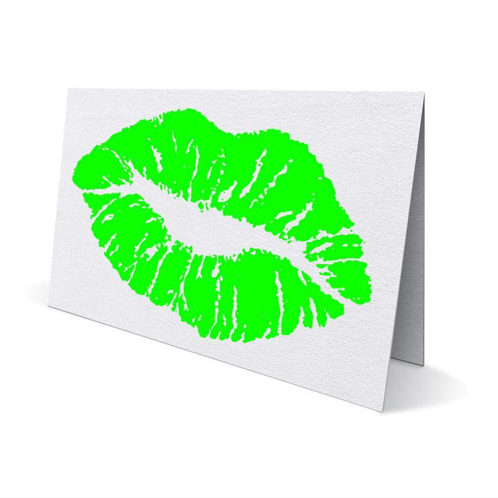 Neon Lips Greeting Card