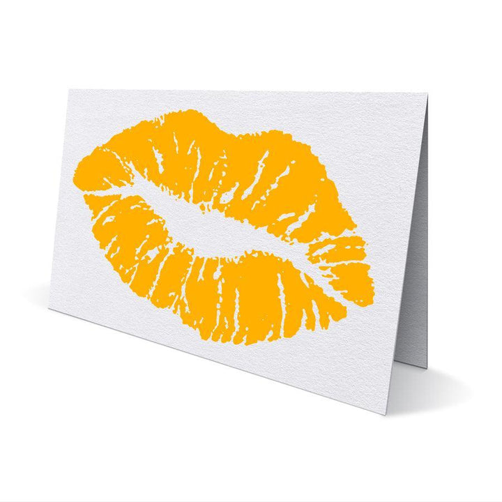 Neon Lips Greeting Card