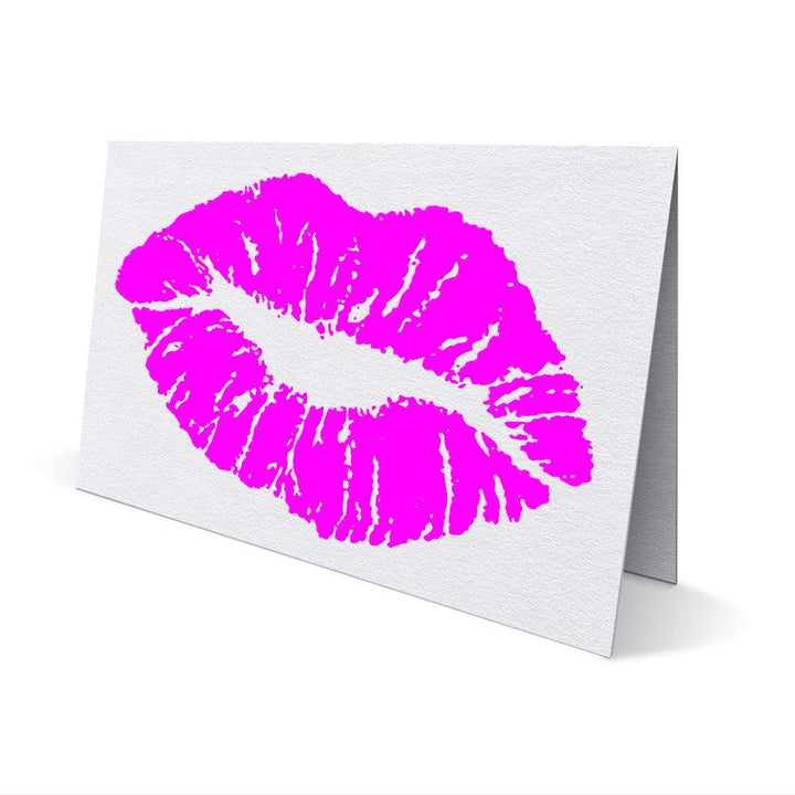 Neon Lips Greeting Card