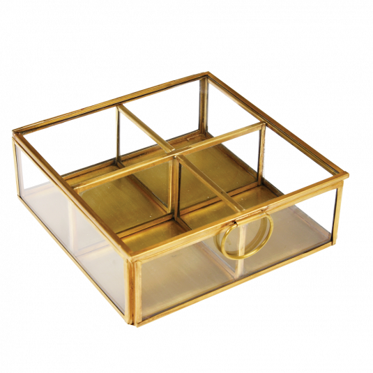Vintage Glass Jewellery Box