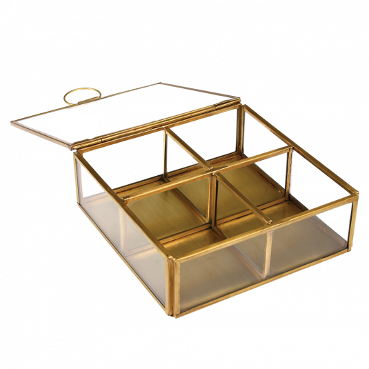 Vintage Glass Jewellery Box