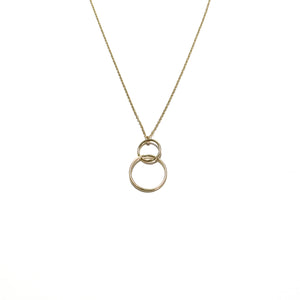 Double Link Ring Necklace