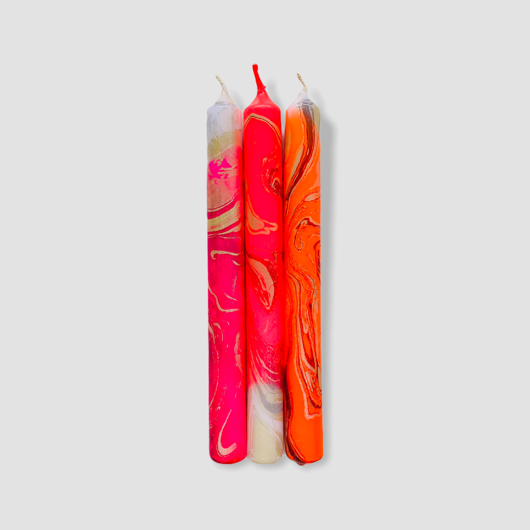 Dip Dye Marble Venus Dinner Candles